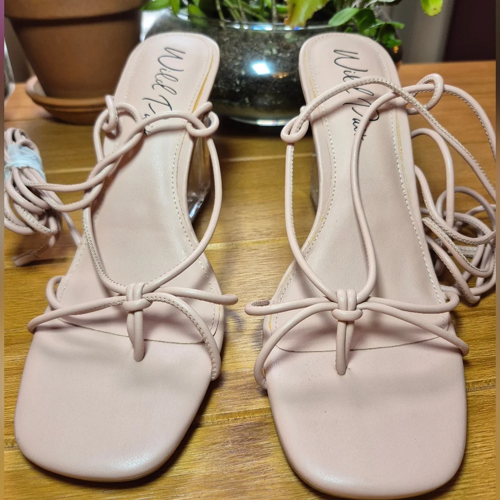 Wild Pair Santeago Strappy Wedge Heels - Size 9‎